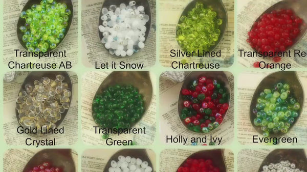 Miyuki Drop Bead Holly and Ivy Holiday Mix