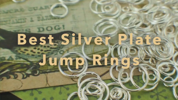100 Fancy Silver Plate Jump Rings 20, 18, 16, 14 gauge - Best Commercially Made Jewelry Making Supplies