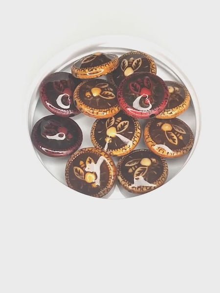 4 - 23mm Mood Beads - Honey Bee or Purple Bee  - 100% Guarantee