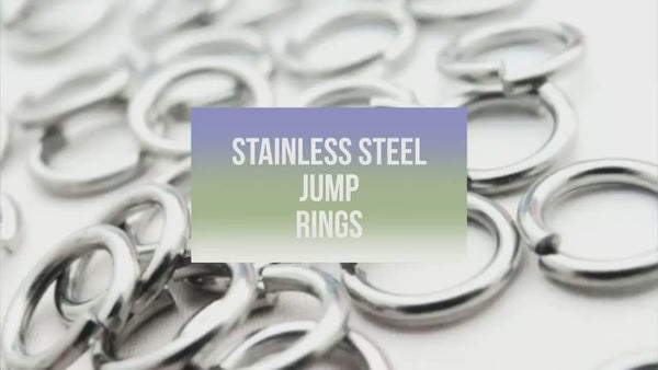 100 Jump Rings Nickel Free Stainless Steel Your Choice of Gauge 12, 14, 16, 18, 20 and Diameter